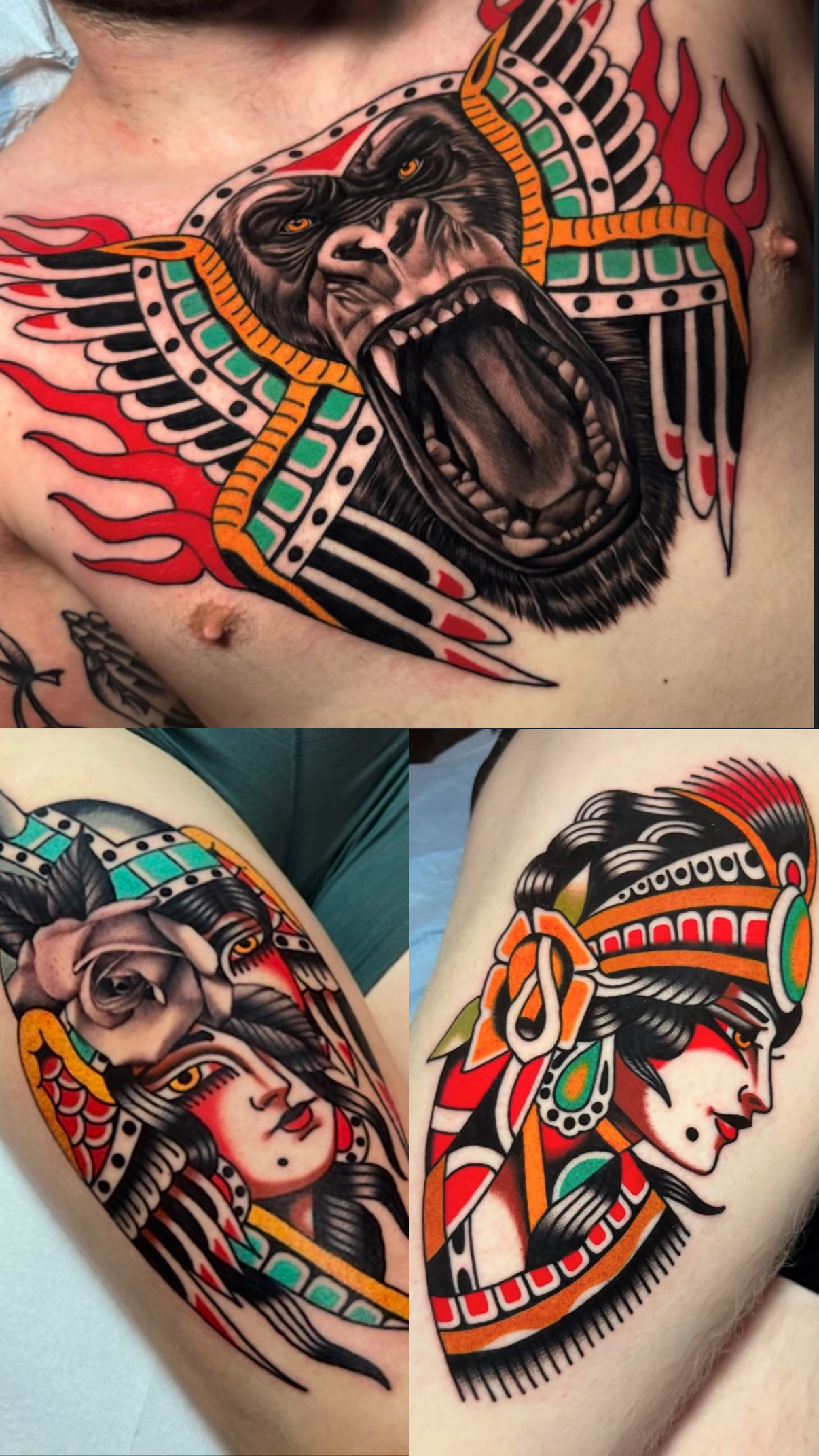 Tattoo work or portrait of Jimmy Snaz