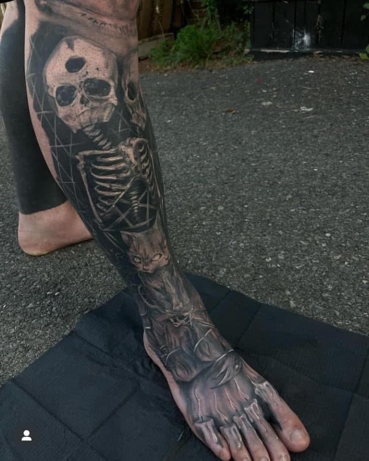 Tattoo work or portrait of Shauna Katana