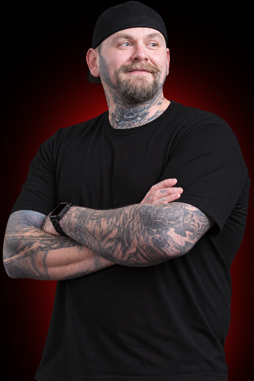 Tattoo work or portrait of Dick Gee